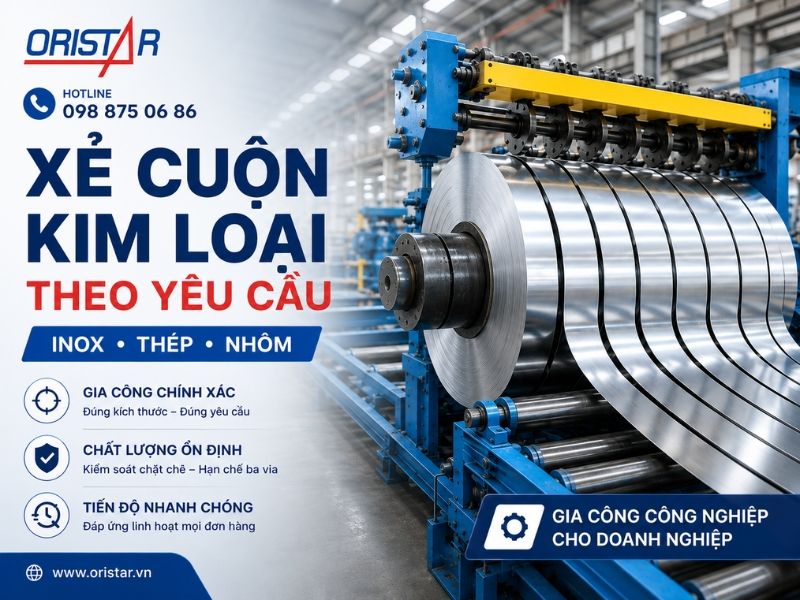 Xẻ Cuộn Kim Loại Theo Yêu Cầu | Gia Công Chính Xác Cho Doanh Nghiệp