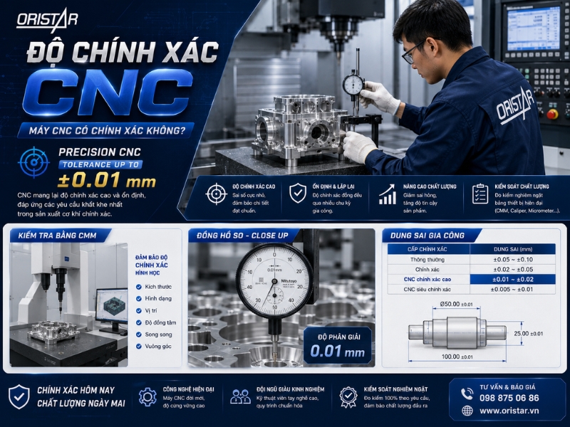 M&aacute;y CNC C&oacute; Ch&iacute;nh X&aacute;c Kh&ocirc;ng?